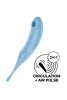 Masażer ssący łechtaczkowy Satisfyer Twirling Pro niebieski